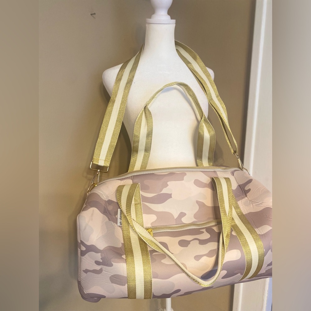 EUC AHDORNED Neoprene Duffel from QVC